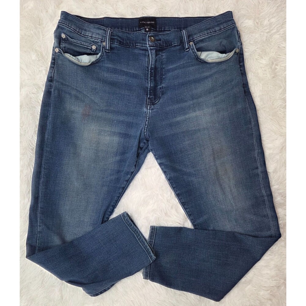 Lucky Brand Men’s 40x30 Slim Straight Stretch Jeans Medium Wash Denim Pants